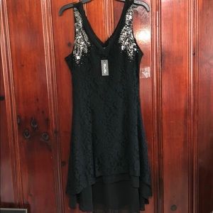 Miss Me lace and rhinestone dress NWT